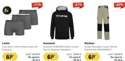 🔥👕 SportSpar Fixpreis Sale – Alle Artikel nur 6,66€ + 5€ Gutschein ab 60€