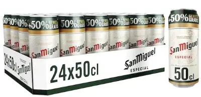 🍻 24x San Miguel Especial je 0,5l ab 18,14€ (statt 24€) – nur 0,75€ pro Dose