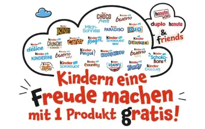 Gratis! 🍫 Für den Weltkindertag ein Kinder-Produkt kaufen ➡️ später Geld zurück holen