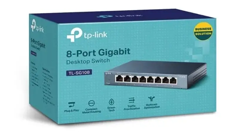 🔀 TP-Link 8-Port Gigabit Switch TL-SG108 für 18,99€ (statt 25€)