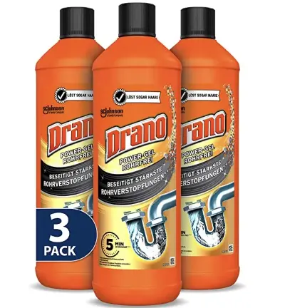 🏠 3x Drano (Mr Muscle) Power Gel Rohrfrei Abflussreiniger ab 8,07€ (statt 12€)