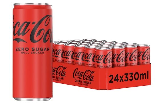 🥤24x Coca-Cola Zero Sugar ab 13,59€ (statt 22€) – 0,56€ pro Dose!