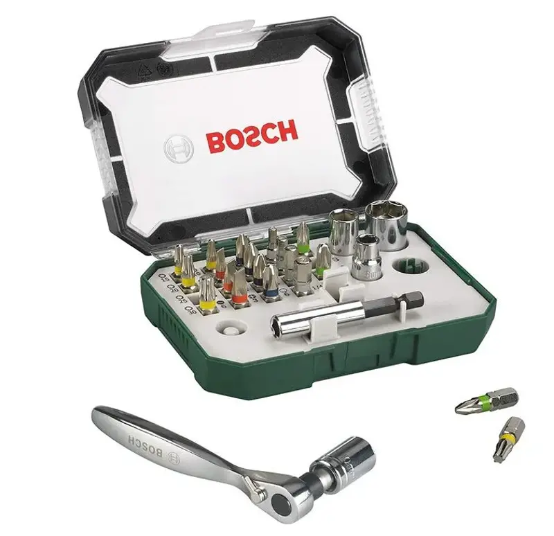 🛠️ Bosch 26tlg. Schrauberbit- und Ratschen Set für 13,69€ (statt 17€)