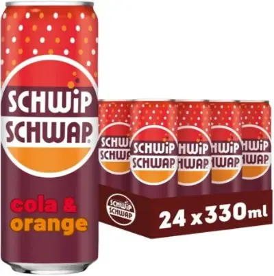 🥤 24x Schwip Schwap Cola-Orange (0,33l) für 13,49€ (statt 20€) – 0,56€ pro Dose!