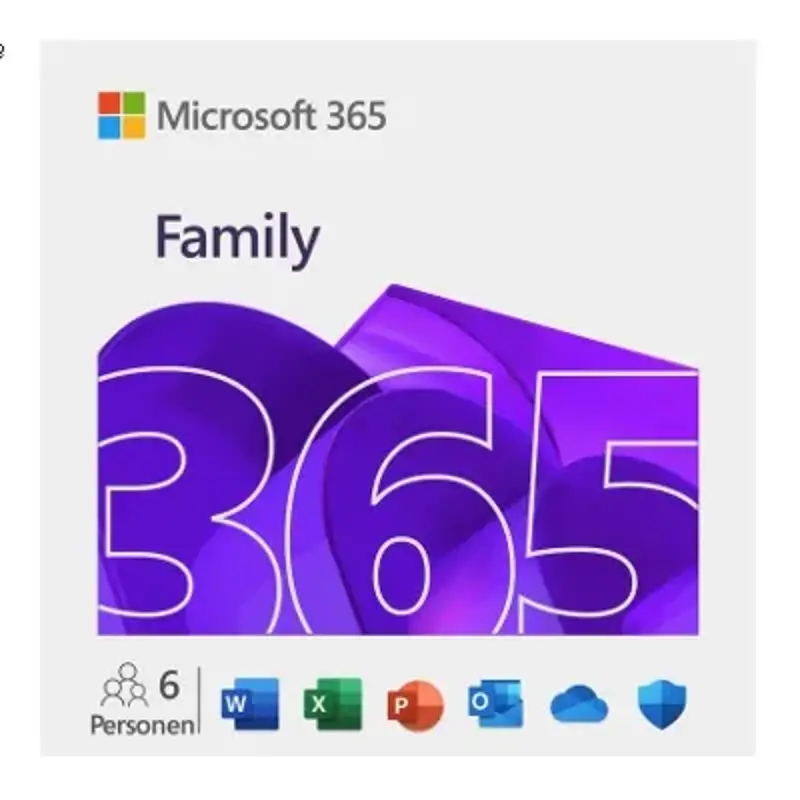 🖥️ Microsoft 365 Family Jahresabonnement 👨💻 6 Nutzer für 89,99€ (statt 99€)