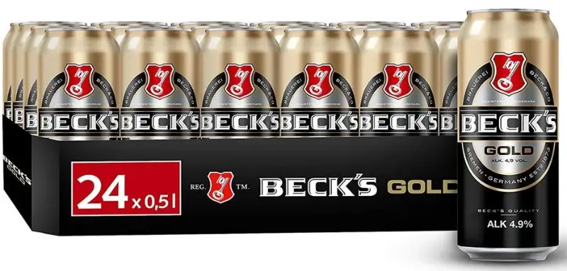 🍺 24x BECK’S Gold Lager je 0,5l für 18€ (statt 26€) – 0,75€ pro Dose