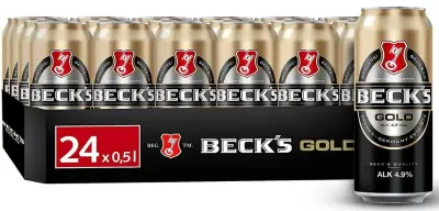 🍺 24x BECK’S Gold Lager je 0,5l für 18€ (statt 26€) – 0,75€ pro Dose