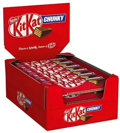 🍫 24x 40g Nestlé KitKat Chunky fast 1kg für 12,91€ (statt 20€) – 0,49€ pro Riegel