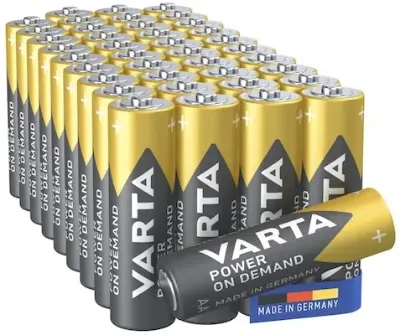 🔋 40er Pack VARTA Power on Demand AA Mignon Batterien ab 15,80€ (statt 19€)