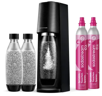 💦 SodaStream Terra Wassersprudler + 3 PET-Flaschen + 2x CO2 Flaschen für 69,99€ (statt 90€)