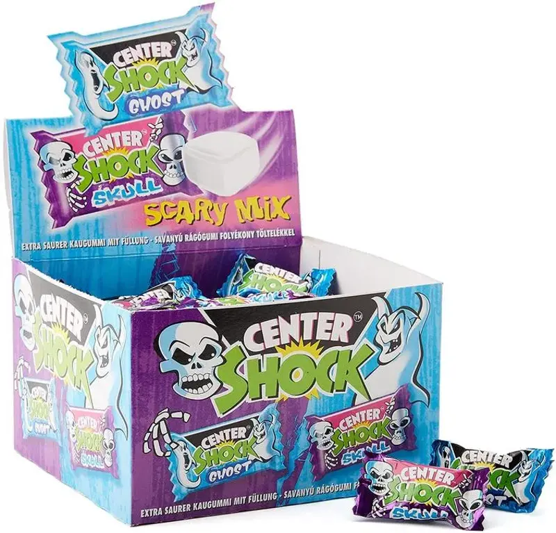 🍬 Center Shock Scary Mix – Box mit 100 Kaugummis ab 4,07€ 💥 (statt 7€)