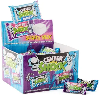 🍬 Center Shock Scary Mix – Box mit 100 Kaugummis ab 4,07€ 💥 (statt 7€)