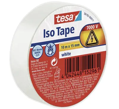 📦 5x Tesa Isolierband 10m x 15mm in Weiß oder Schwarz für 4,37€ (statt 8€)