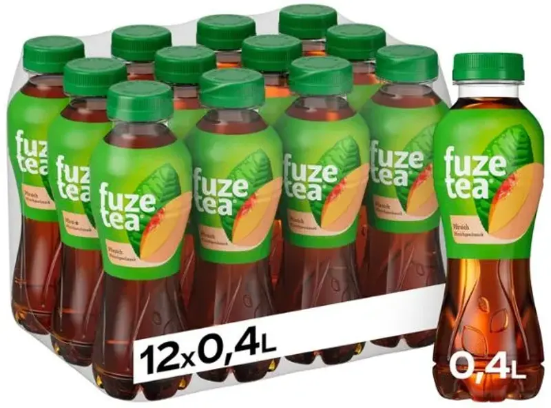 🍑 12x 400ml Fuze Tea Pfirsich ab 8,45€ (statt 17€) – 0,70€ pro Flasche