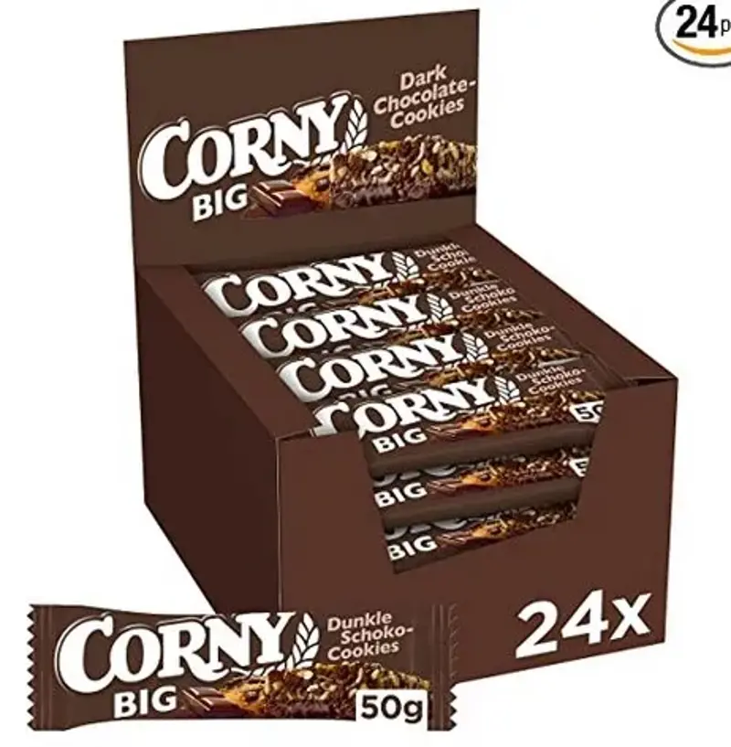 🍪 24x Corny Big Dunkle Schoko-Cookies Müsliriegel ab 16,14€ (statt 20€) – 0,67€ pro Riegel