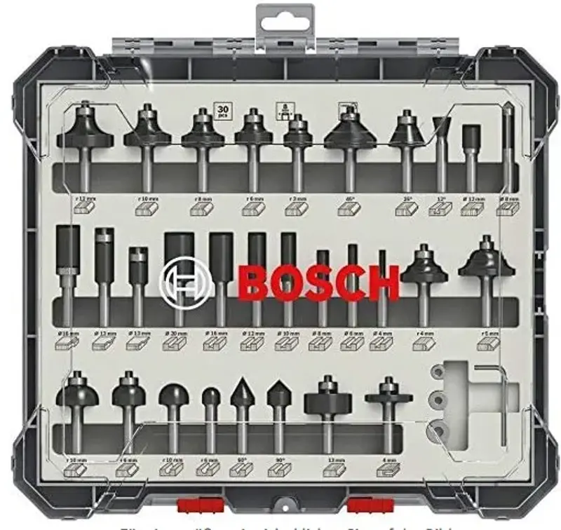 🔩 Bosch Professional 30-tlg. Mixed Fräser Set 8mm Schaft für 81,58€ (statt 102€)