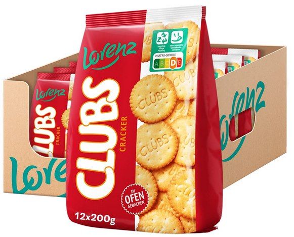 🤤 12x Lorenz Snack World Party Clubs (je 200g) ab 11,42€ (statt 22€)