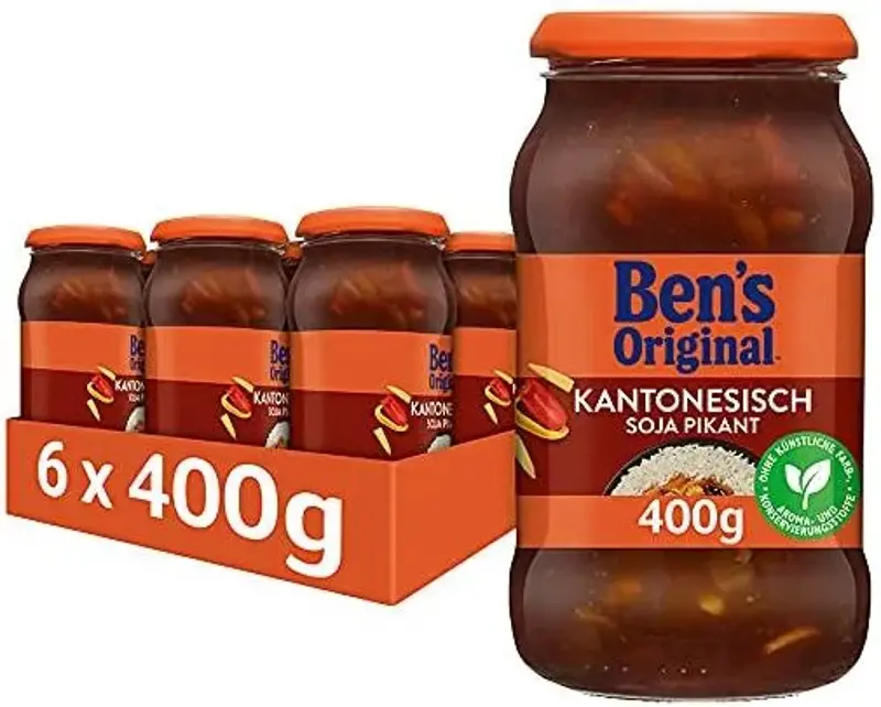 🍛 6er Pack Ben’s Original Kantonesisch Soja Pikant je 400g ab 10,55€ (statt 17€) – 1,75 pro Glas