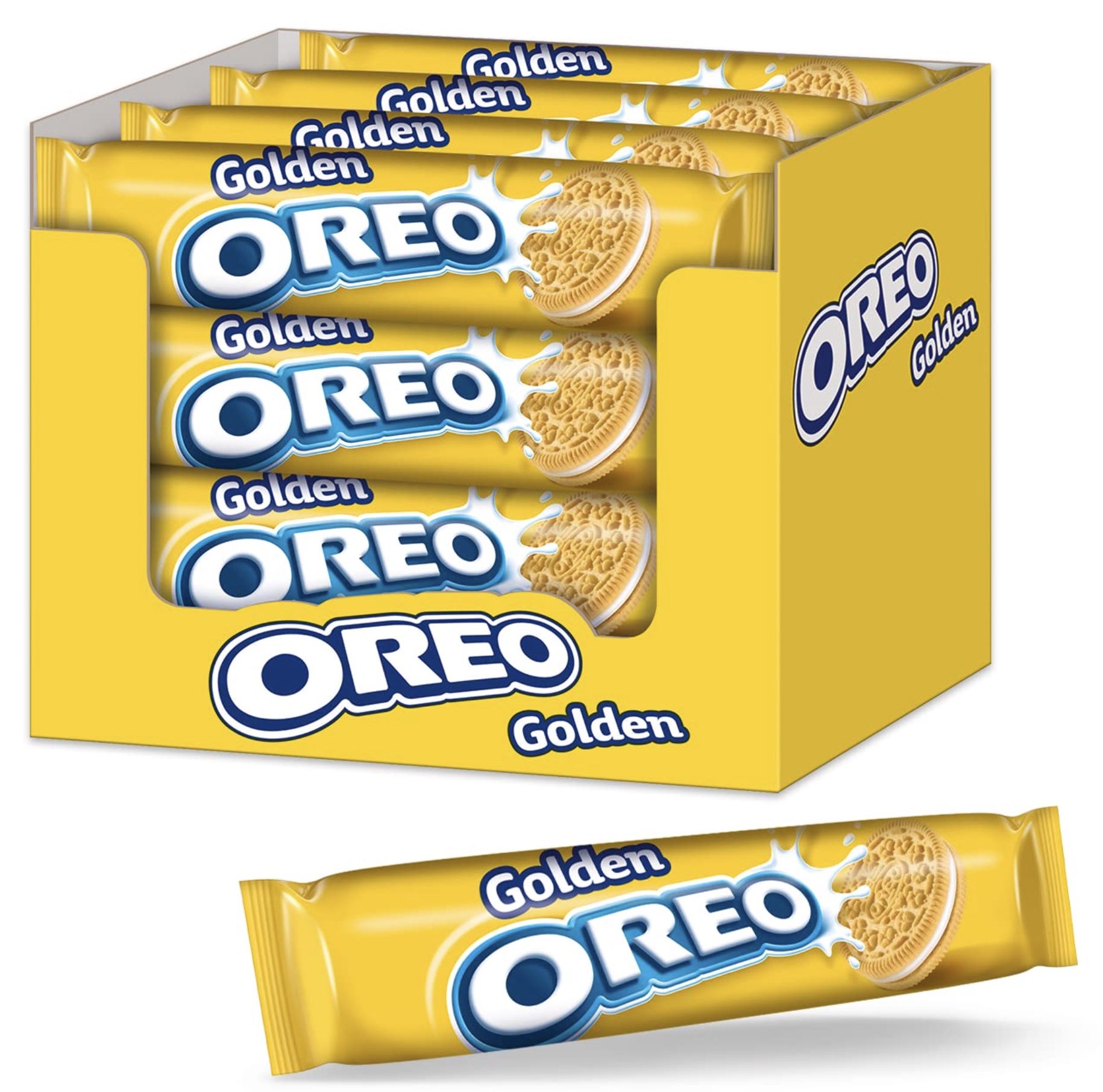 🍪 2,46kg Oreo Golden (16x 154g) Doppelkeks mit Crème-Füllung ab 17,99€ (statt 29€)