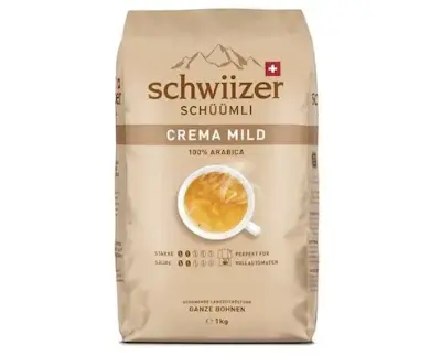 ☕ 1kg Schwiizer Schüümli Mild Ganze Kaffeebohnen ab 16,73€ (statt 22€)