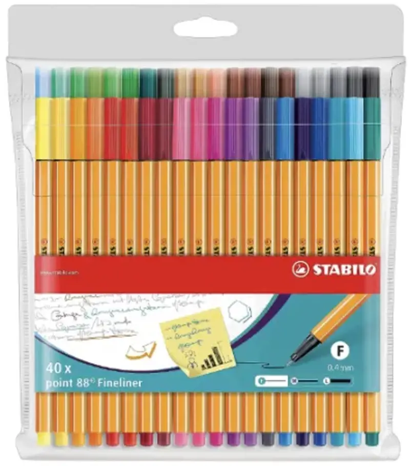 40er Pack STABILO point 88 Fineliner für 22,58€ (statt 28€)
