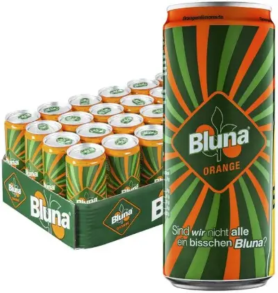 🍊 24x Bluna Orangenlimonade, 0,33L ab 13,36€ (statt 20€) – Nur 0,56€ pro Dose!