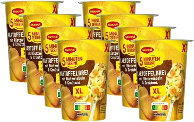 🥔 8er Pack Maggi 5 Minuten Terrine XL – Kartoffelbrei ab 11,56€ (statt 19€)