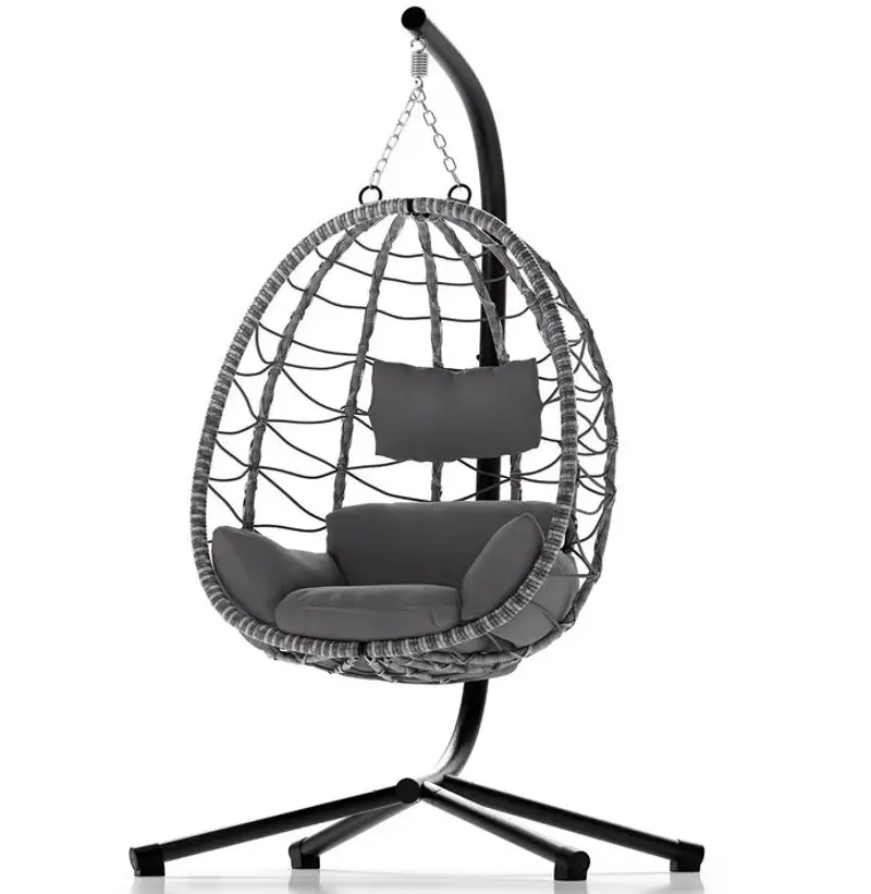 👒 Juskys Aria Hängesessel mit Gestell und Kissen für 97,99€ (statt 160€)