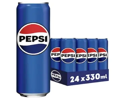 💙 24x Pepsi Cola, je 0,33L ab 9,61€ (statt 20€) – nur 0,40€ pro Dose!