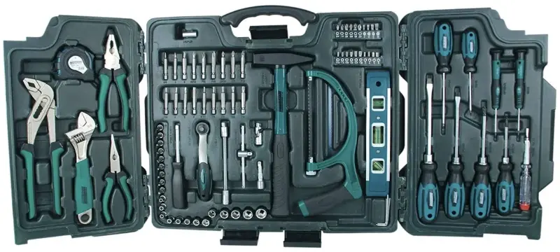 🪛 Brüder Mannesmann M29085 Haushalts-Werkzeugkoffer (89-tlg) für 44,99€ (statt 58€)