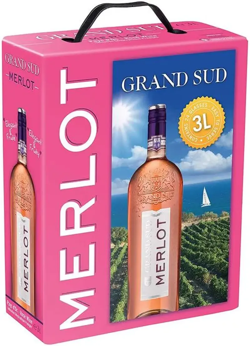 3 Liter Grand Sud Merlot Rosé aus Süd-Frankreich ab 11,69€ (statt 17€)