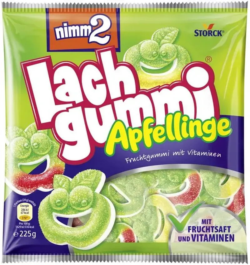 🍏 4x nimm2 Lachgummi Apfellinge 225g ab 3,76€ (statt 7€)