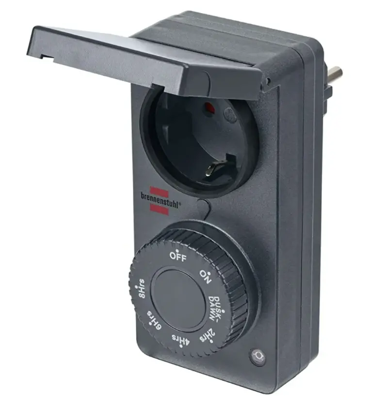 🕰️ Brennenstuhl Zeitschaltuhr mit Dämmerungssensor DDT IP44 für 4,49€ (statt 12€)