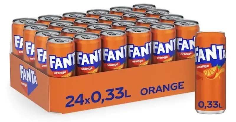 🍊 24x Fanta Orange 330ml Dosen ab 13,55€ (statt 23€) – nur 0,56/Dose