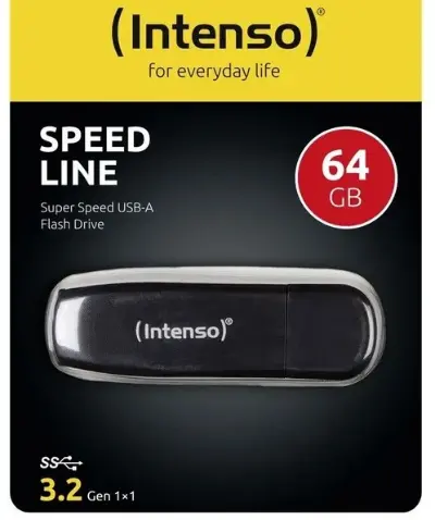 📀 Intenso Speed Line 64GB Speicherstick USB 3.2 für 8,99€ (statt 14€)