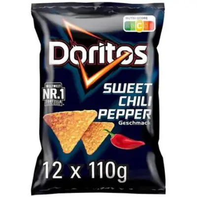 1,3kg! 🌶️ 12x Doritos Tortilla Nachos mit süßem Chili-Geschmack für 13,99€ (statt 21€)