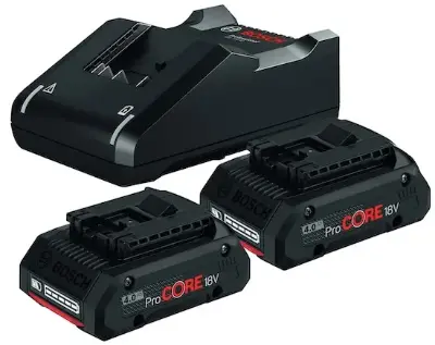 🏠 2er Set Bosch Professional 18V System Akku je 4 Ah + Ladegerät für 131,69€ (statt 161€)
