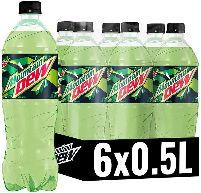 🥤 6x Mountain Dew Regular Limonade ab 4,54€ (statt 7€) – 0,76€ pro Flasche!