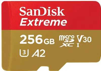 👾➡️ SANDISK Extreme Plus 256GB Micro-SDXC A2 Speicherkarte für 54,99€ (statt 70€)