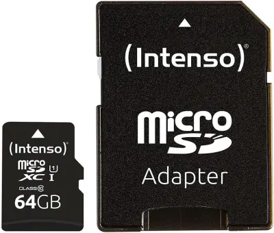 Intenso Premium microSDXC Class 10 UHS-I 64GB Speicherkarte für 6,99€ (statt 16€)
