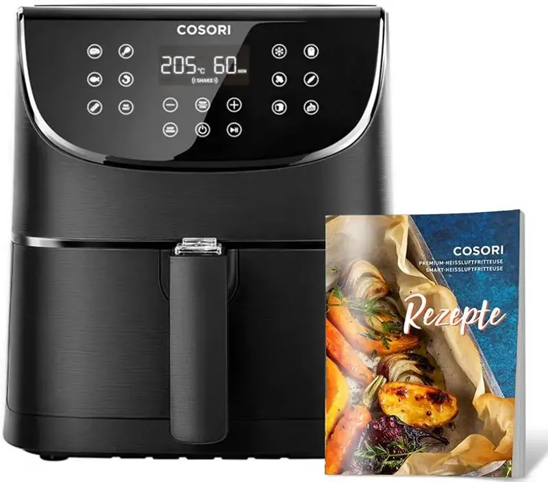 🍟 Cosori XL Heißluftfritteuse mit 5,5L, 1.500W inkl. Rezeptbuch für 84,98€ (statt 100€)