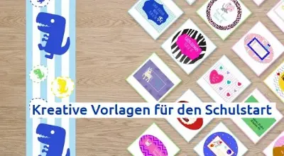 📚Gratis: Aufkleber & Etiketten für die Schule zur Beschriftung downloaden