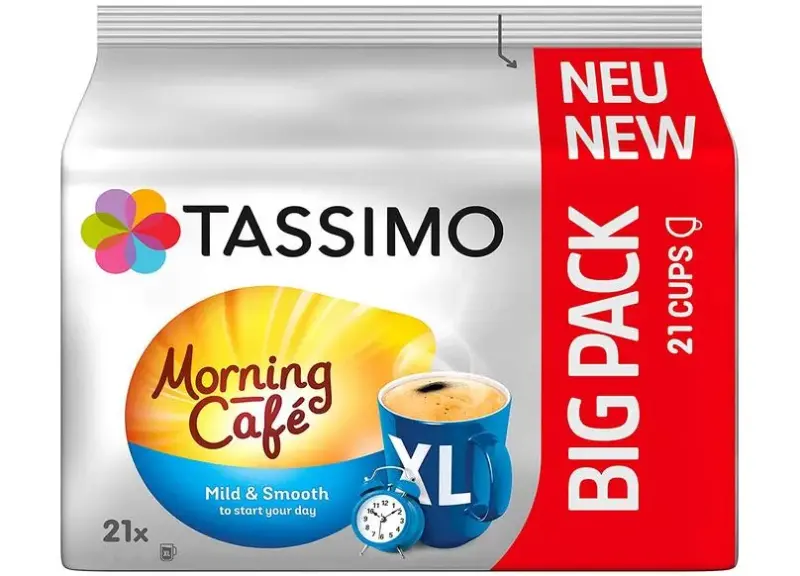105er Pack Tassimo Morning Café XL Mild & Smooth ab 24,18€ (statt 32€)