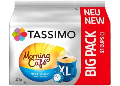 105er Pack Tassimo Morning Café XL Mild & Smooth ab 24,18€ (statt 32€)