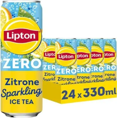 🍋 24x Lipton Ice Tea Sparkling Zero Zitrone (0,33 L) für 13,49€ (statt 22€) – Nur 0,56€ pro Dose