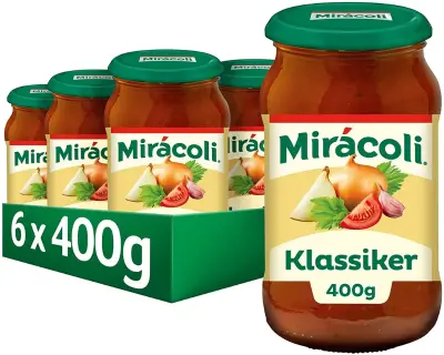 🍝 6x Miracoli Pasta Sauce Klassiker je 400g ab 12,37€ (statt 17€) – 2,06€ pro Glas