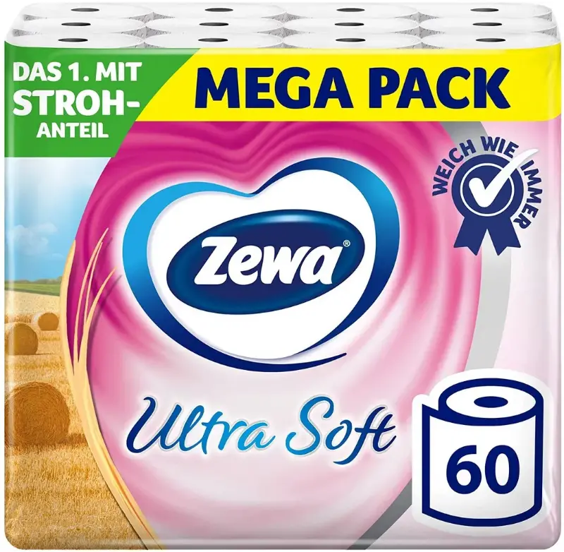 🧻 60x Zewa Ultra Soft Toilettenpapier, 4-lagig ab 25,51€ (statt 35€)