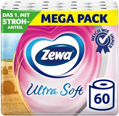 🧻 60x Zewa Ultra Soft Toilettenpapier, 4-lagig ab 25,51€ (statt 35€)