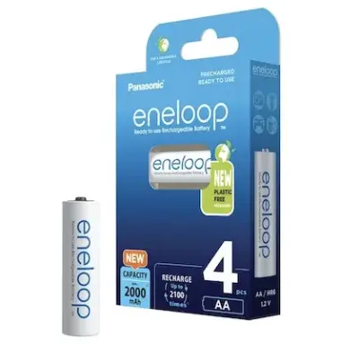 🔋 4er Pack Panasonic eneloop Ni-MH 2.000 mAh AA-Akku für 12,15€ (statt 17€)