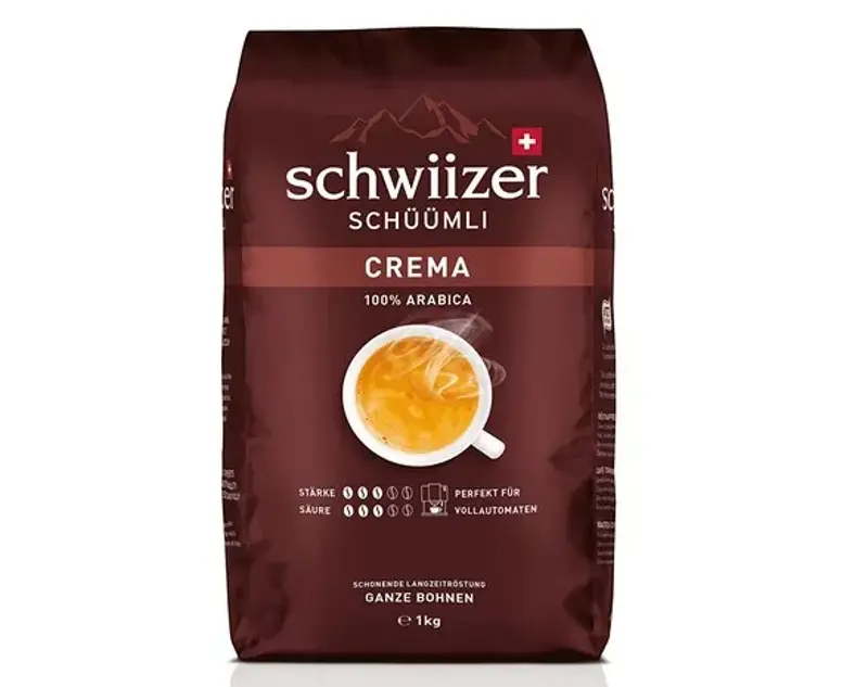 ☕️ 1kg Schwiizer Schüümli Crema Bohnenkaffee UTZ für 18,59€ (statt 22€)